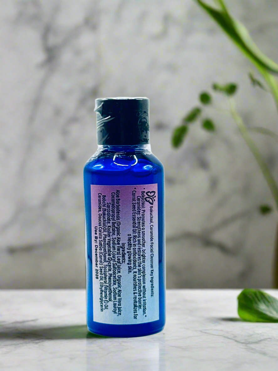 Bakuchiol + Ceramide + Carrot Seed Oil Facial Cleanser A RETINOL Safe Alternative