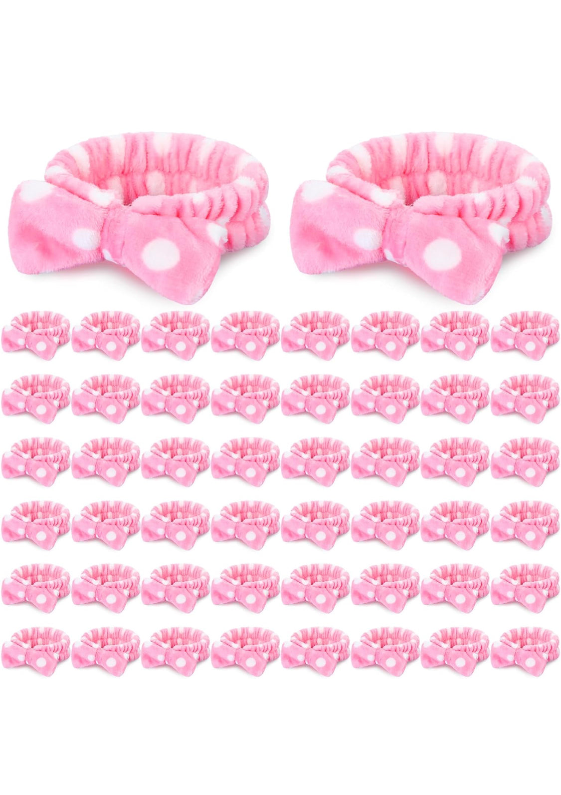 Soft Elastic Microfiber Headband with Removable Bow for Washing Face or Applying Makeup an Elastic Bowknot Headband