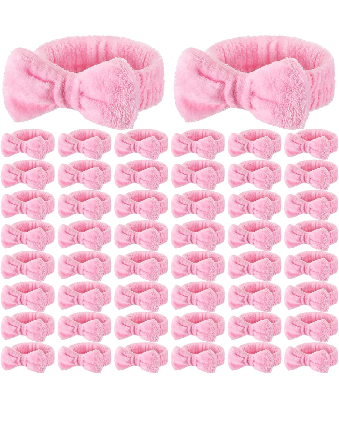 Soft Elastic Microfiber Headband with Removable Bow for Washing Face or Applying Makeup an Elastic Bowknot Headband