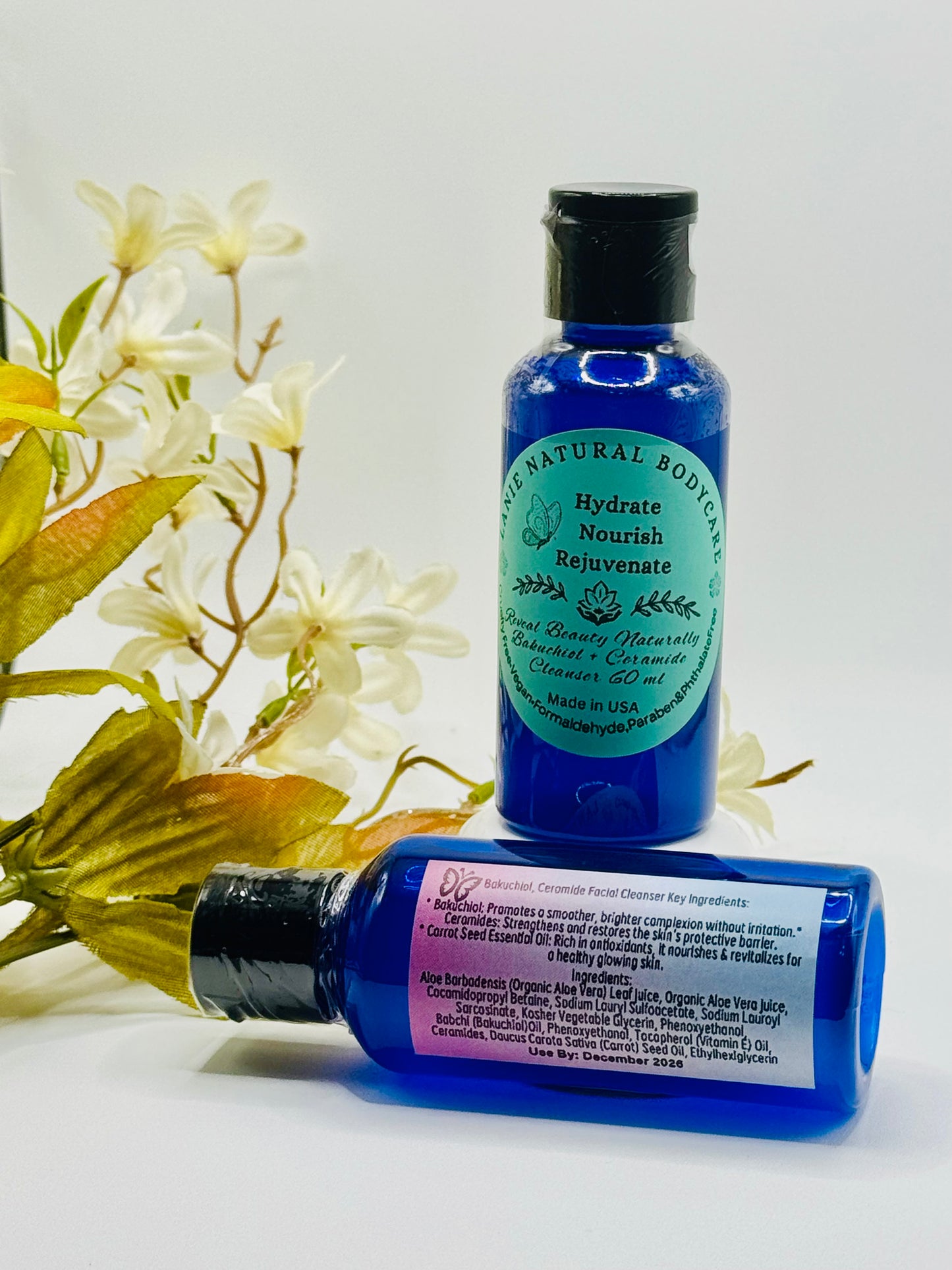 Bakuchiol + Ceramide + Carrot Seed Oil Facial Cleanser A RETINOL Safe Alternative
