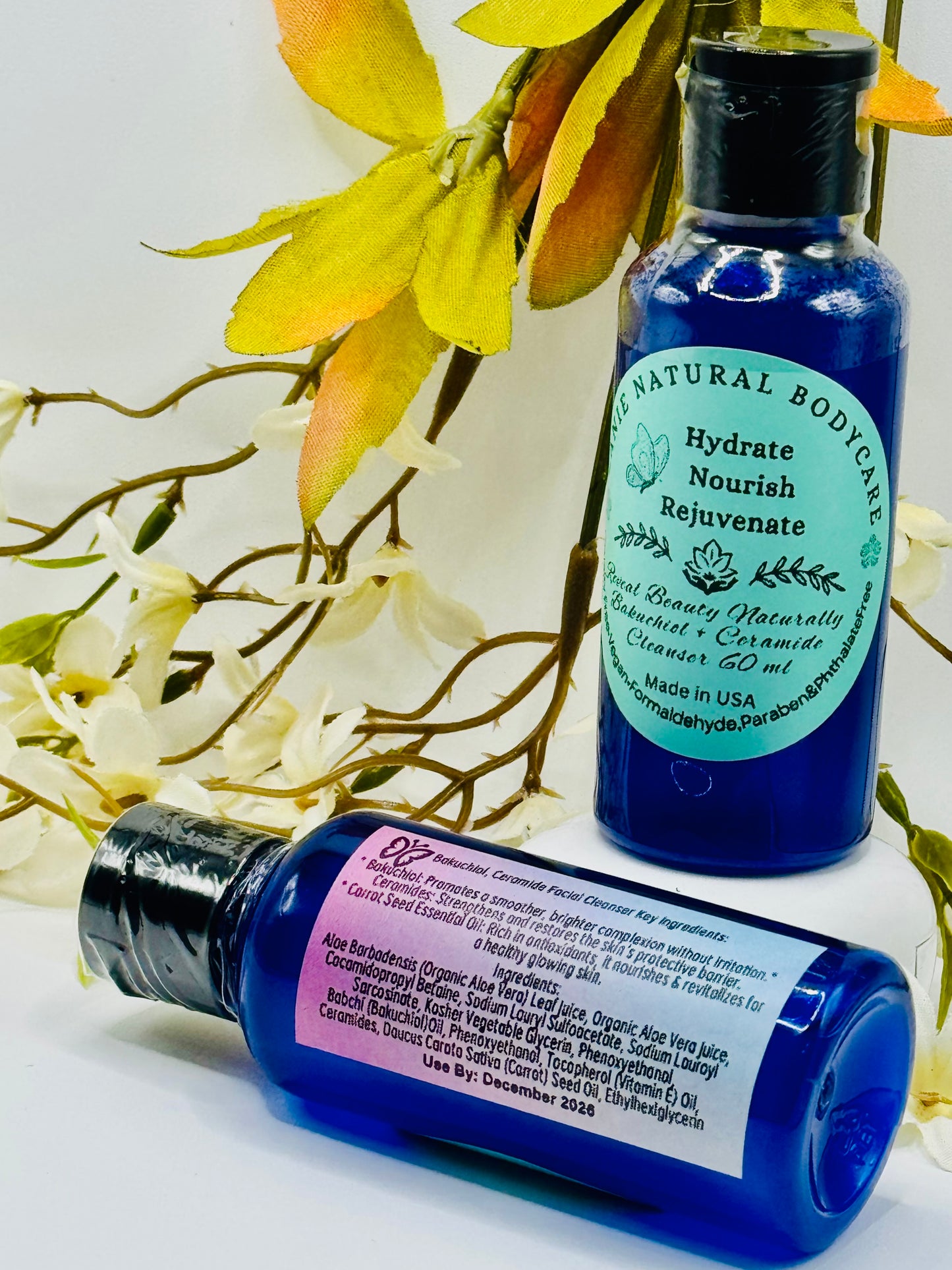 Bakuchiol + Ceramide + Carrot Seed Oil Facial Cleanser A RETINOL Safe Alternative