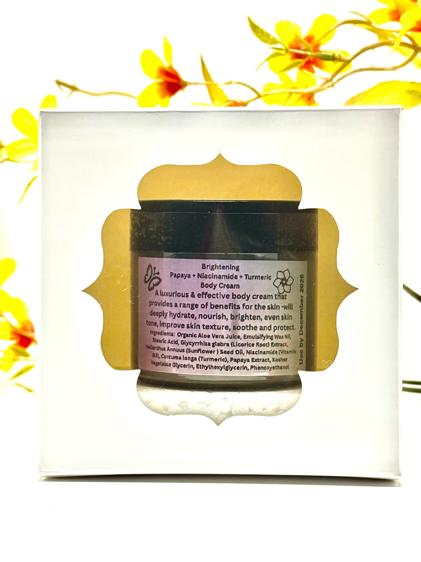 Ultra Brightening Body Cream: Papaya + Niacinamide + Turmeric