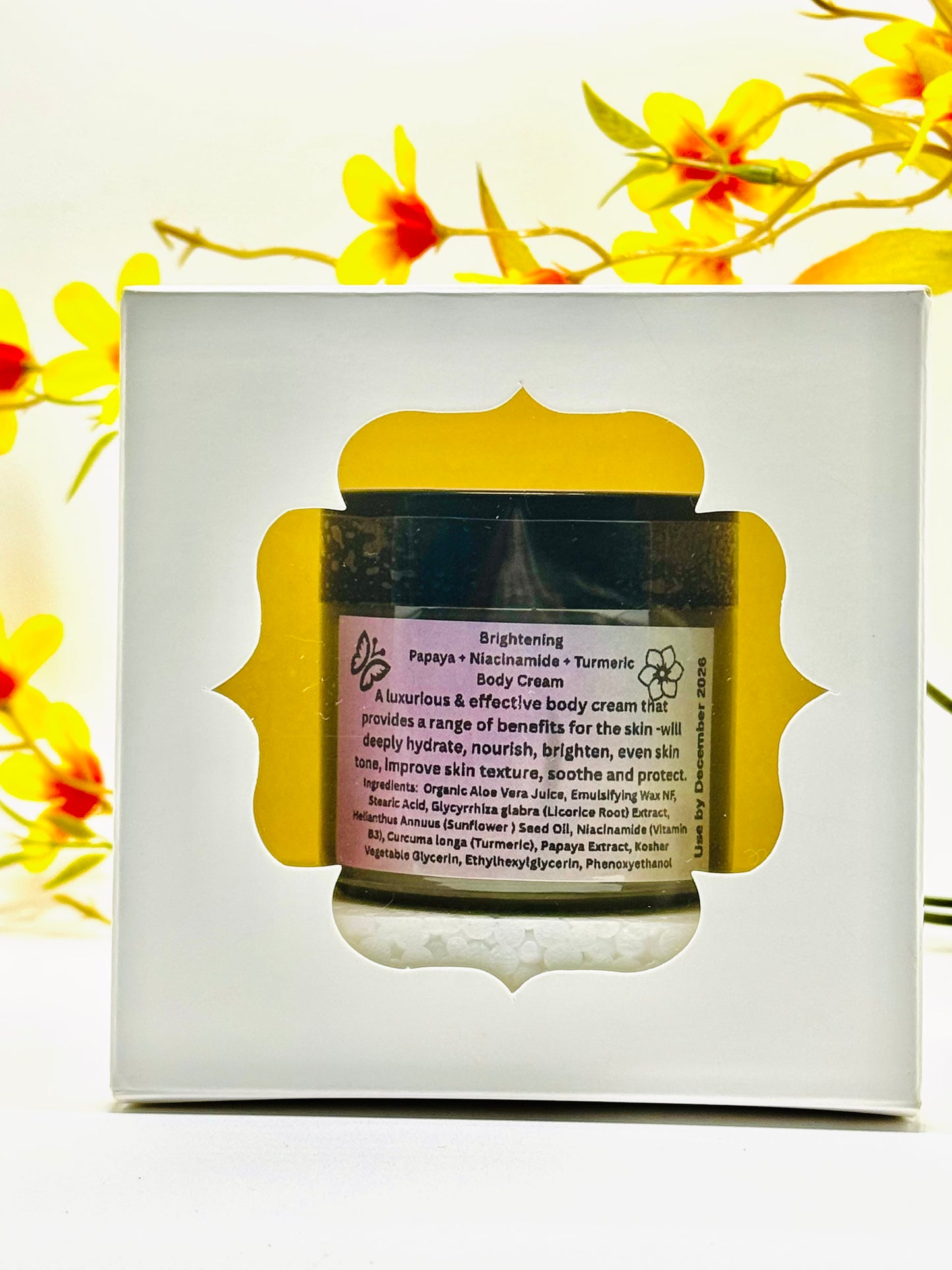 Ultra Brightening Body Cream: Papaya + Niacinamide + Turmeric