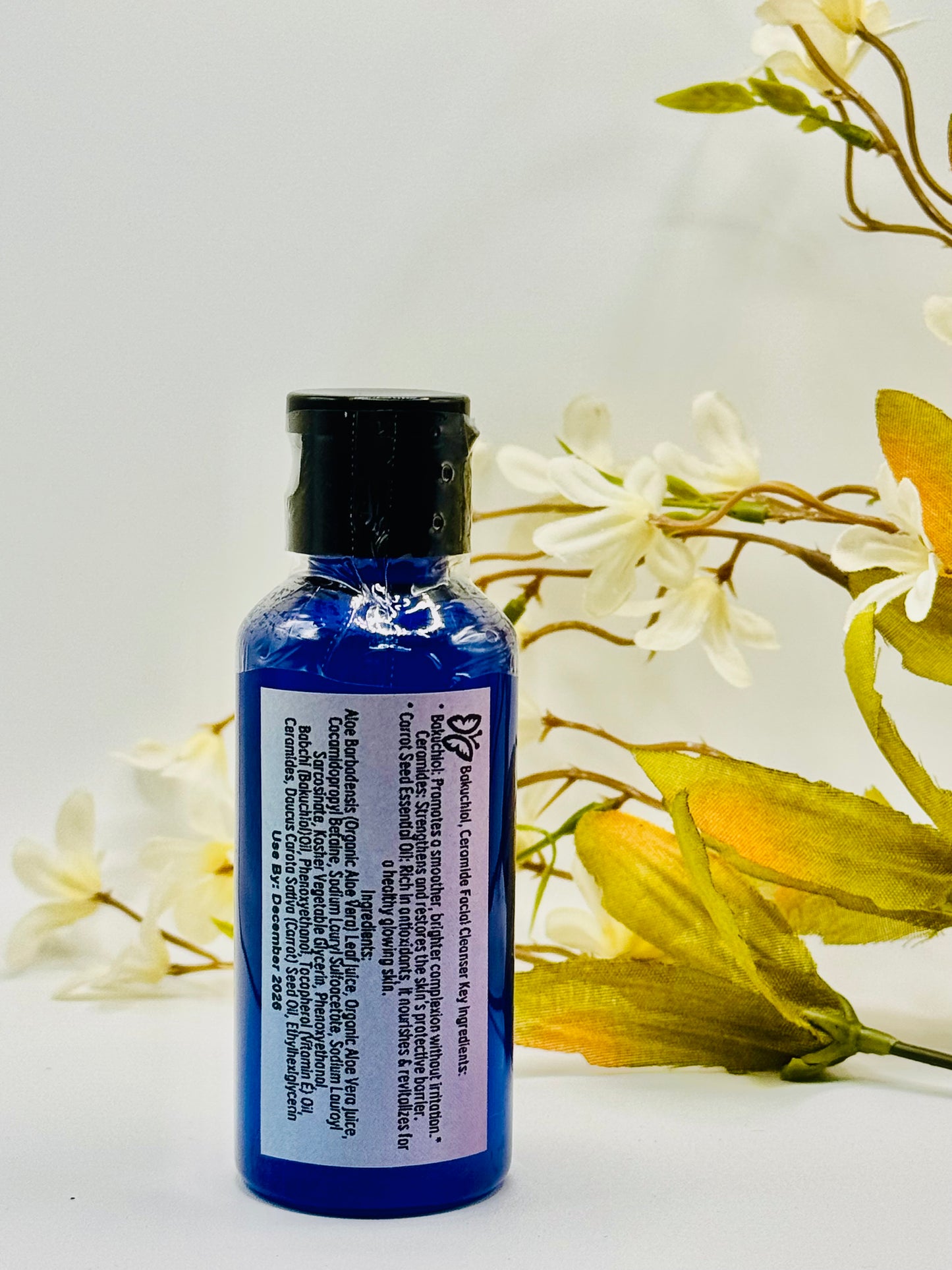 Bakuchiol + Ceramide + Carrot Seed Oil Facial Cleanser A RETINOL Safe Alternative